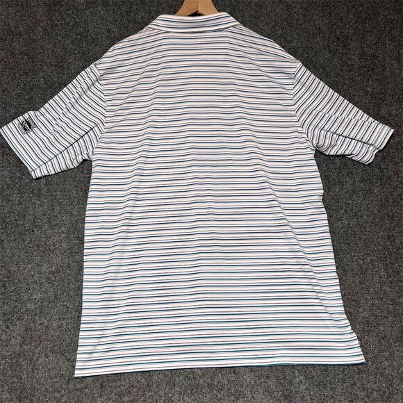 Straight Down Men's 2XL Striped Polo Golf Shirt Multicolor Short Sleeve - Picture 3 of 6
